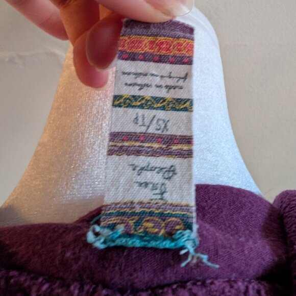 free people purple abstract hoodie ASO carly shay icarly (XS) - Picture 7 of 7